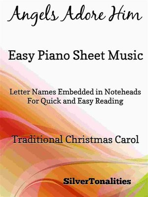 cover image of Angels Adore Him Easy Piano Sheet Music